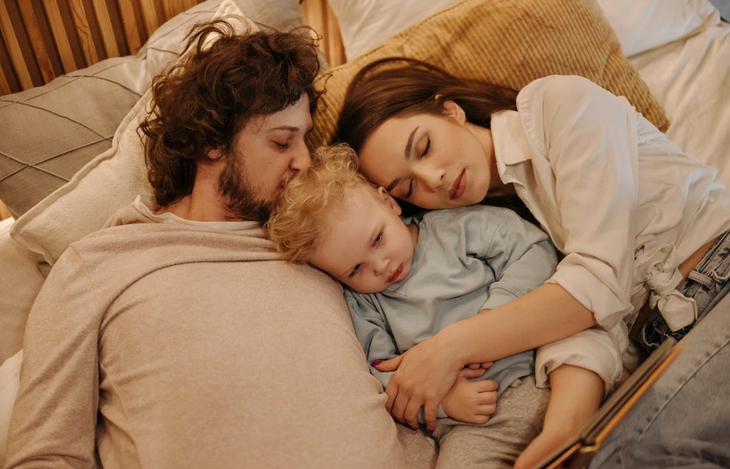 family sleeping